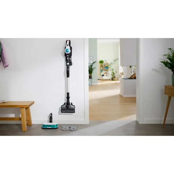 BOSCH RECHARGEABLE 2 IN 1 VACUUM AND MOP UNLIMITED 7 PROHYGIENIC AQUA WHITE - BCS71HYG1