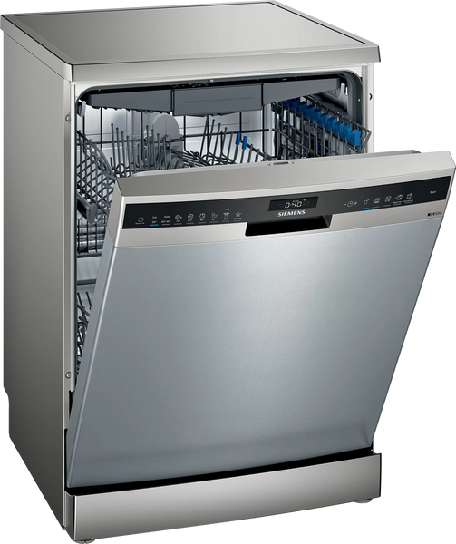 SIEMENS 13 PLACE IQ500 SILVER DISHWASHER - SN25EI02CZ