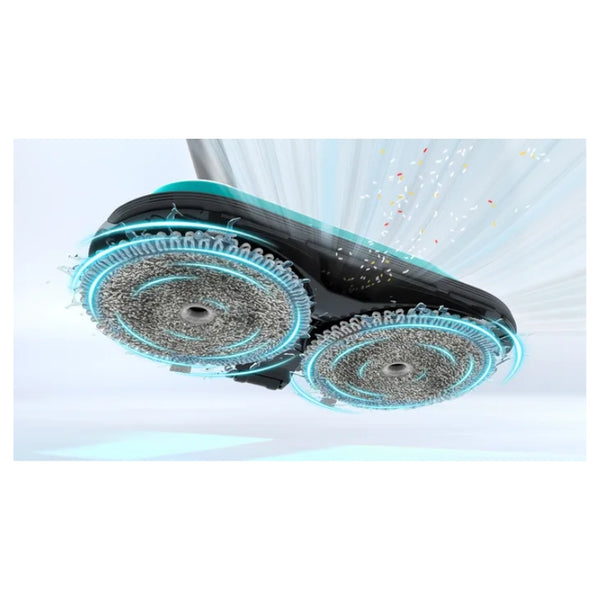 BOSCH RECHARGEABLE 2 IN 1 VACUUM AND MOP UNLIMITED 7 PROHYGIENIC AQUA WHITE - BCS71HYG1