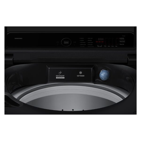 SAMSUNG AI 21KG TOP LOADER WASHING MACHINE - BLACK CAVIAR - WA80F21S8BFA