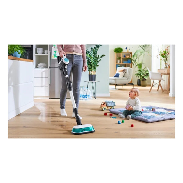 BOSCH RECHARGEABLE 2 IN 1 VACUUM AND MOP UNLIMITED 7 PROHYGIENIC AQUA WHITE - BCS71HYG1