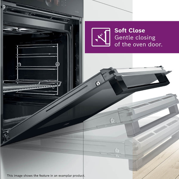 BOSCH 60CM BLACK BUILT-IN MULTIFUCTION OVEN SERIES 6 - HBJ559EB6Z