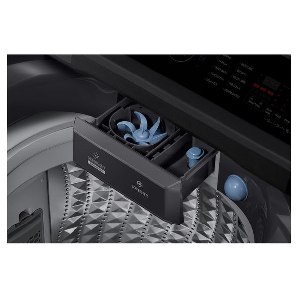 SAMSUNG 17.5KG TOP LOADER WASHING MACHINE CHARCOAL - WA80F18S8CFA