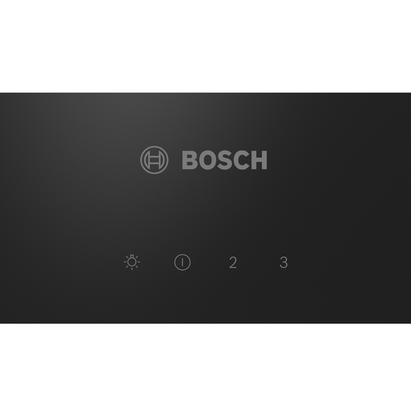 BOSCH 60CM WALL MOUNTED COOKER HOOD GLASS BLACK PRINTED SERIES 2 - DWK63PJ60Z