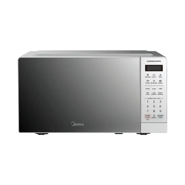MIDEA 20L MICROWAVE DIGITAL INVERTER CERAMIC SILVER - EM20-SILVER-MIRROR