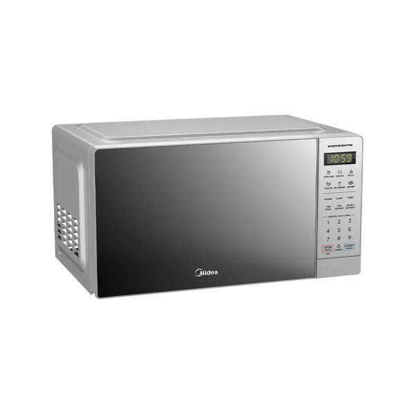 MIDEA 20L MICROWAVE DIGITAL INVERTER CERAMIC SILVER - EM20-SILVER-MIRROR
