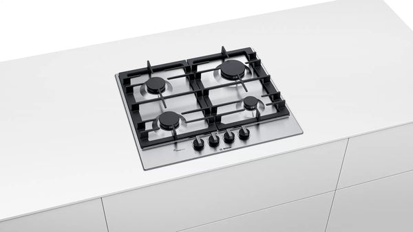 BOSCH 60CM GAS HOB STAINLESS STEEL SERIES 6 - PCP6A5B90Z
