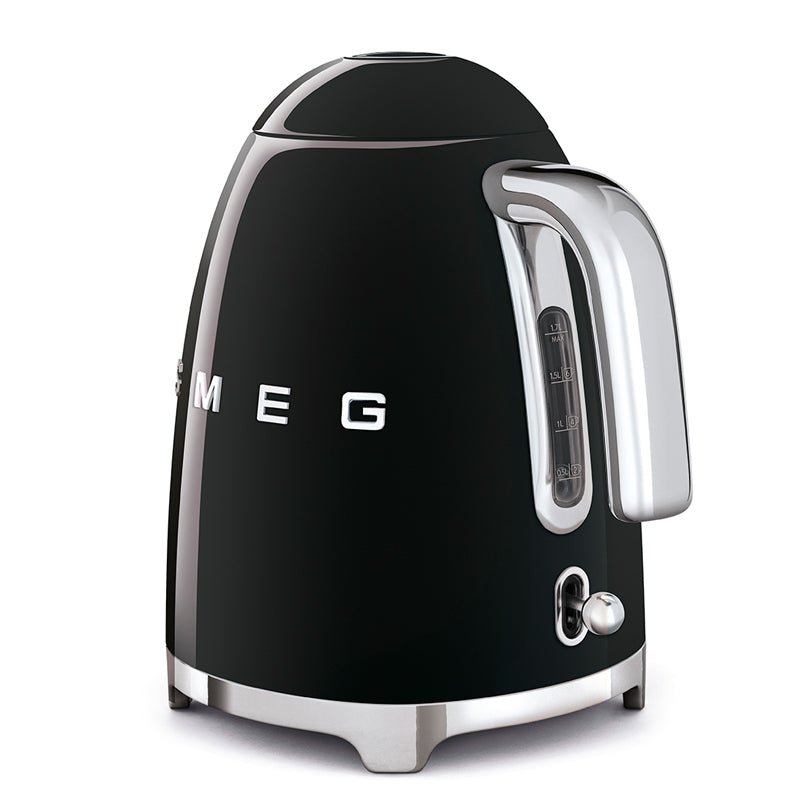 SMEG KETTLE 1.7L RETRO ELECTRIC KETTLE BLACK KLF03BLSA Direct Deals