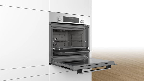 BOSCH SERIES 6 60CM BUILT IN S/STEEL OVEN - HBJ354ES0Z