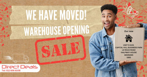 WE HAVE MOVED! WAREHOUSE OPENING SALE