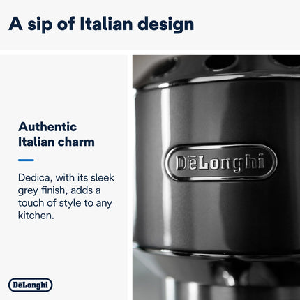 DELONGHI - DEDICA ARTE PUMP ESPRESSO COFFEE MACHINE - EC885.GY