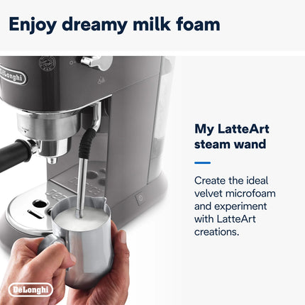 DELONGHI - DEDICA ARTE PUMP ESPRESSO COFFEE MACHINE - EC885.GY