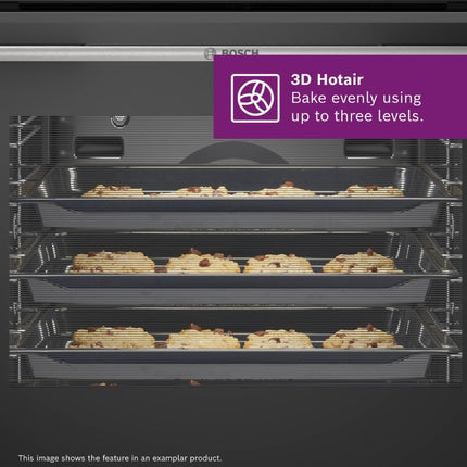 BOSCH 60CM BLACK BUILT-IN MULTIFUCTION OVEN SERIES 6 - HBJ559EB6Z