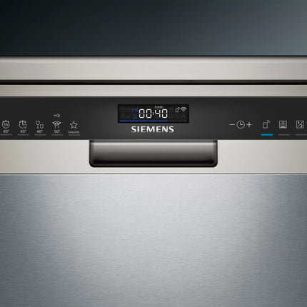 SIEMENS 13 PLACE IQ500 SILVER DISHWASHER - SN25EI02CZ