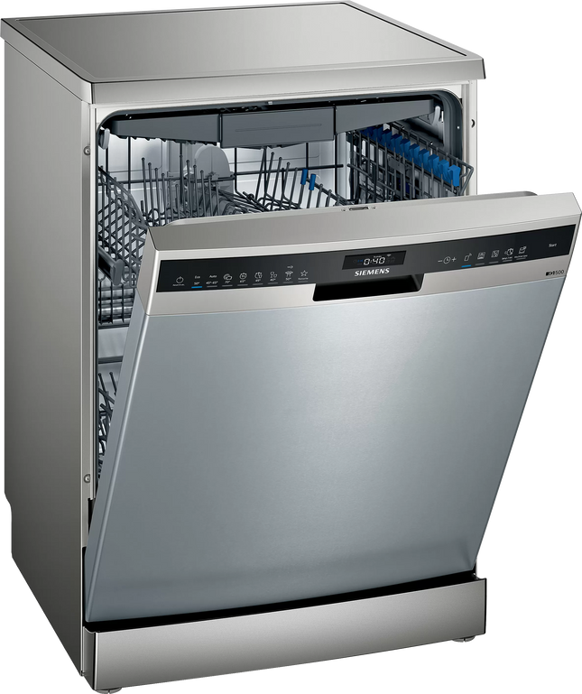 SIEMENS 13 PLACE IQ500 SILVER DISHWASHER - SN25EI02CZ