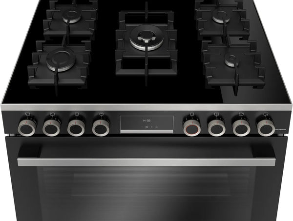 BOSCH 90CM SERIES 8 GAS RANGE COOKER - HJY5G7V60Z