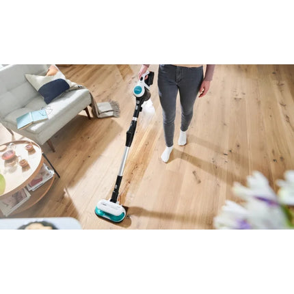 BOSCH RECHARGEABLE 2 IN 1 VACUUM AND MOP UNLIMITED 7 PROHYGIENIC AQUA WHITE - BCS71HYG1