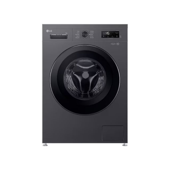 LG FRONT LOADER WASHING MACHINE 9KG MIDDLE BLACK - F2Y1VYP6J.AMBQESA