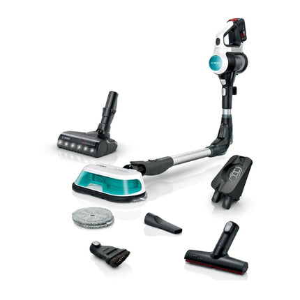 BOSCH RECHARGEABLE 2 IN 1 VACUUM AND MOP UNLIMITED 7 PROHYGIENIC AQUA WHITE - BCS71HYG1