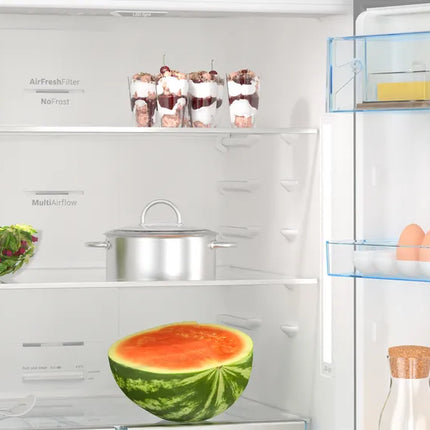 BOSCH 521L FRIDGE-FREEZER – BRUSHED STEEL ANTI-FINGERPRINT NO FROST SERIES 6 - KGN76CI30U