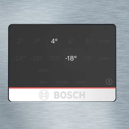 BOSCH 521L FRIDGE-FREEZER – BRUSHED STEEL ANTI-FINGERPRINT NO FROST SERIES 6 - KGN76CI30U