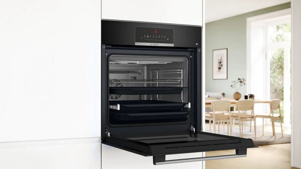 BOSCH 60CM BLACK SERIES 6 BUILT-IN OVEN - HBJ559EB6Z