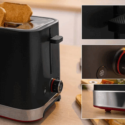 BOSCH 2 SLICE BLACK COMPACT MY MOMENT TOASTER - TAT4M223