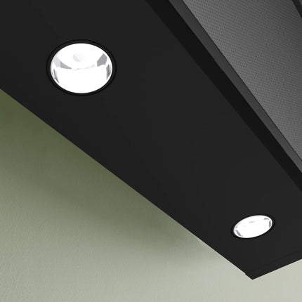 Bosch Series 6 90cm Wall-Mounted Extractor Hood Black Glass (DWK97PJ60T)