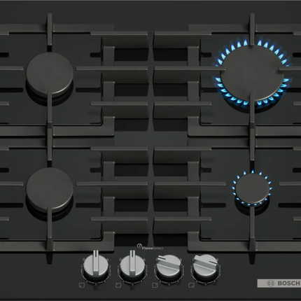 BOSCH GAS HOB 60CM BLACK TEMPERED GLASS SERIES 6 -PPP6A6I40Z