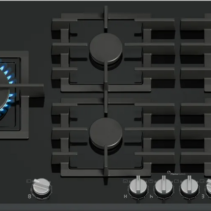 BOSCH 90CM SERIES 8 GAS HOB BLACK TEMPERED GLASS - PRS9A6H40Z