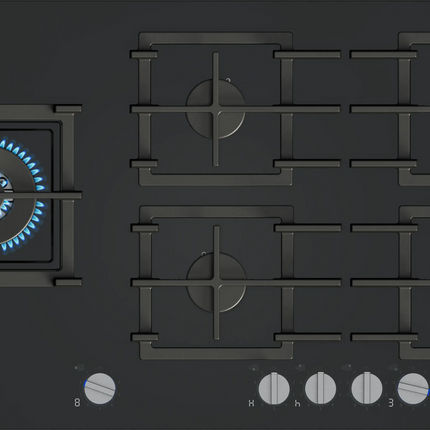 Siemens ER9A6SH40Z iQ700 90cm 5 Burner Gas Hob Black Glass