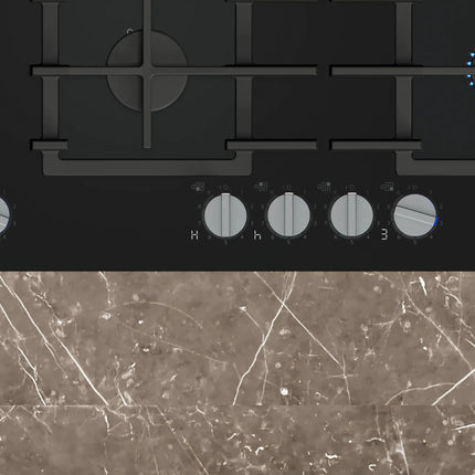 Siemens iQ700 90cm 5-Burner Gas Hob Black Glass – ER9A6SH40Z