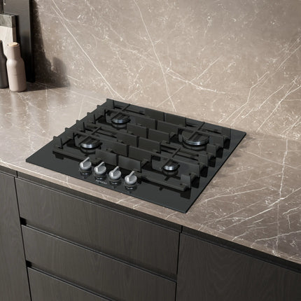 Siemens iQ700 60cm Gas Hob Black Glass – ER6A6PH40Z