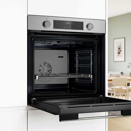 Bosch Series 4 Built-in Steam Oven 60x60cm Stainless Steel (HUA736ER0Z)