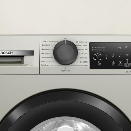 Bosch Series 2 8kg Slimline Front Loader Washing Machine Silver Inox – WLZ2421SZA