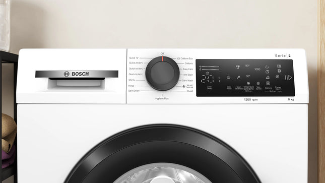 Bosch Series 2 8kg Slimline Front Loader Washing Machine White – WLZ24210ZA