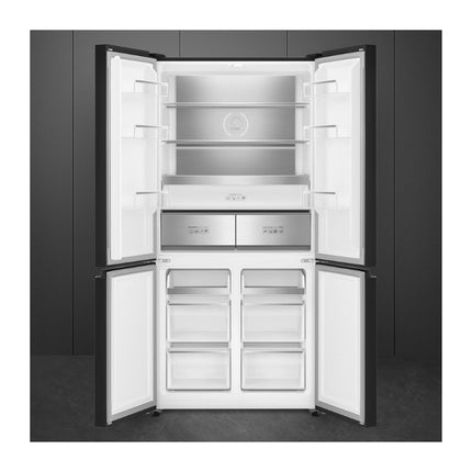 SMEG FRIDGE FREEZER 522L DARK INOX 91CM COMBINATION  - FQI60KDZA