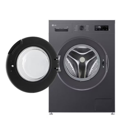LG FRONT LOADER WASHING MACHINE 9KG MIDDLE BLACK - F2Y1VYP6J.AMBQESA
