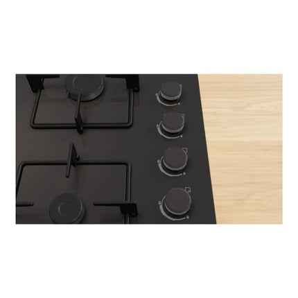 BOSCH 60CM GAS HOB BLACK TEMPERED GLASS SERIES 4 - POP6C6P30M
