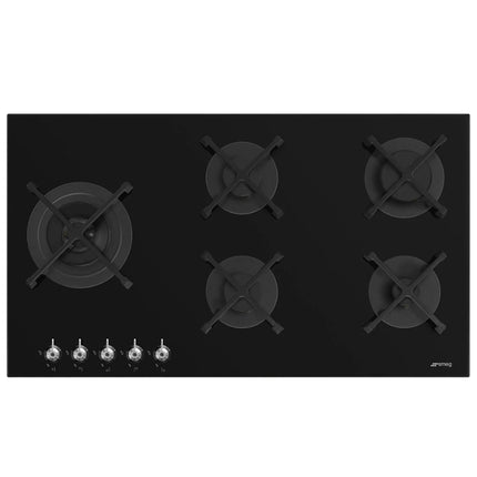 SMEG 90CM CLASSIC GAS ON GLASS HOB - PV395LNSA2