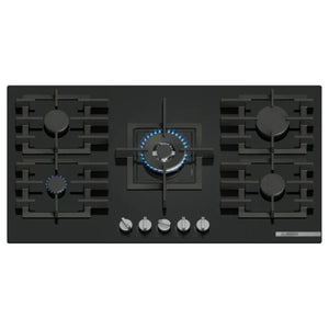 BOSCH 90CM GAS HOB BLACK GLASS SERIES 6 - PPQ9B6140M