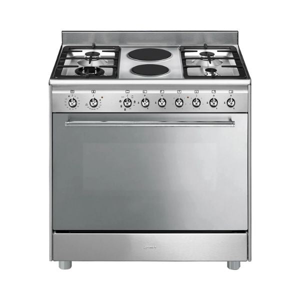 SMEG 90CM  GAS ELECTRIC COOKER CONCERT STAINLESS STEEL - SSA92MAX9