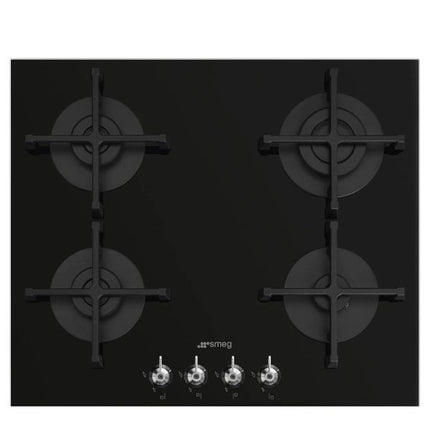 SMEG 60CM 4 BURNER CLASSICA BLACK GLASS HOB - PV364NSA