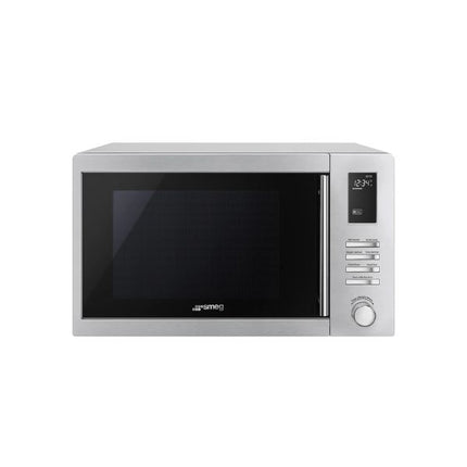 SMEG 25L MICROWAVE WITH GRILL SILVER  - MOE25X