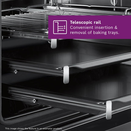 BOSCH 60CM BLACK BUILT-IN MULTIFUCTION OVEN SERIES 6 - HBJ559EB6Z