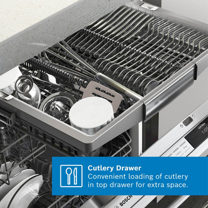 BOSCH DISHWASHER 13 PLACE SERIES 4 HYGIENE PLUS STAINLESS STEEL SMS46NI00Z