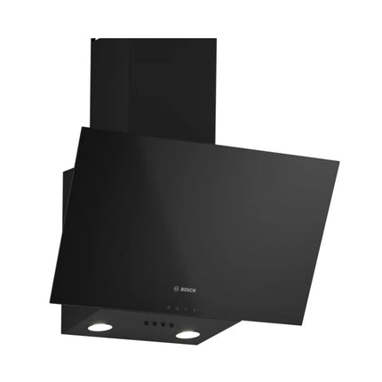 BOSCH 60CM INDUCTION HOB BLACK GLASS - PUG61KAA5E + BOSCH 60CM WALL MOUNTED COOKER HOOD BLACK - DWK63PJ60Z