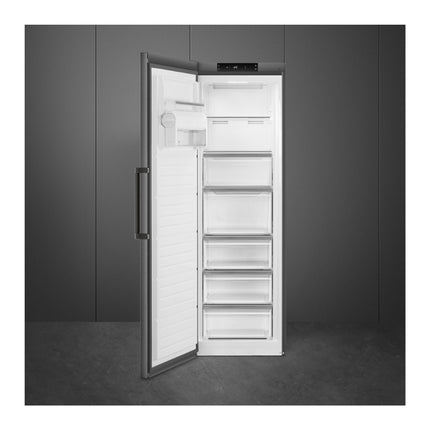 SMEG – FREEZER 278L UPRIGHT FREEZER – RF28KNZA DARK INOX
