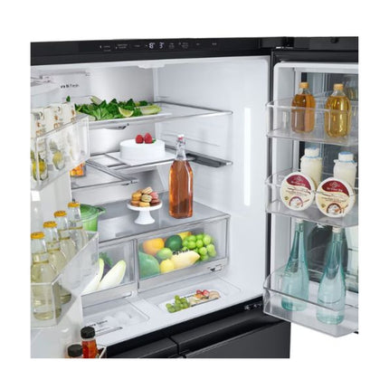 LG 733L INSTAVIEW DOOR-IN-DOOR FRENCH DOOR FRIDGE FREEZER WITH UVNANO – BLACK FINISH - GC-X31FFCRL.AEVQESA