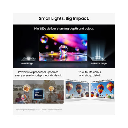 Samsung 65 Inch M80H Mini LED 4K Vision AI Smart TV – 2026 (UA65M80HAUXXA)
